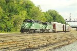 Vehicle train eases west through Hoffman